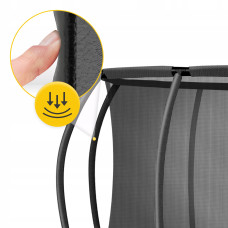 Батут із внутрішньою сіткою 4Fizjo Pro 16FT 496 см Black/Green, код: P-5907739319241