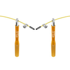 Скакалка швидкісна для кросфіту 4Fizjo Speed Rope Gold 300 см, код: P-5907222931158