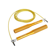 Скакалка швидкісна для кросфіту 4Fizjo Speed Rope Gold 300 см, код: P-5907222931158