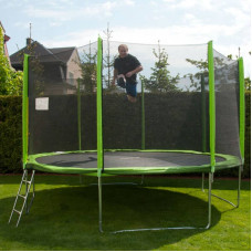 Батут із захисною сіткою та драбиною Insportline Froggy PRO 366 cm, код: 9775-1-IN