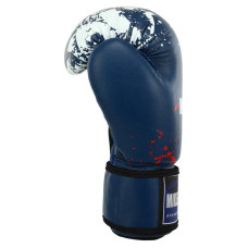Боксерські рукавички Mike Tyson PVC 12 унції, синій, код: VL-8448_12BL