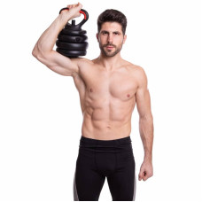 Набір гантелей зі штангою та гирями 3в1 BioGym багатофункціональний 30кг, чорний-червоний, код: LN-1100-30-S52