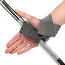 Лямки для тяги Ezous Leather Lifting Straps Pro 610x45 мм, 2шт, сірий, код: B-08