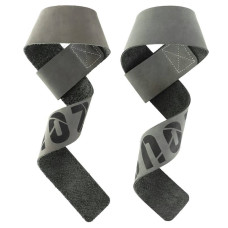 Лямки для тяги Ezous Leather Lifting Straps Pro 610x45 мм, 2шт, сірий, код: B-08