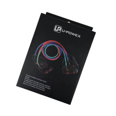 Трубчастий еспандер для фітнесу з ручками U-Powex Latex resistance tube 30LB (13.5кг.), червоний, код: UP_1001_30LB_Red
