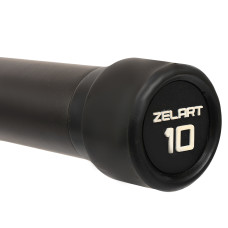 Бодібар Zelart Body Bar 10 кг, чорний-фіолетовий, код: FI-4776-10