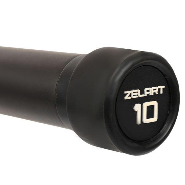 Бодібар Zelart Body Bar 10 кг, чорний-фіолетовий, код: FI-4776-10