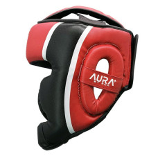 Боксерський шолом RDX Aura Plus T-17 L, червоний-чорний, код: HGR-T17RB-L+