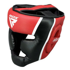 Боксерський шолом RDX Aura Plus T-17 L, червоний-чорний, код: HGR-T17RB-L+