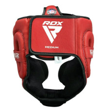 Боксерський шолом RDX Aura Plus T-17 L, червоний-чорний, код: HGR-T17RB-L+