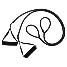 Еспандер трубчастий з ручками та лямками для ніг BioGym Body Shaper чорний, код: 10046-S52