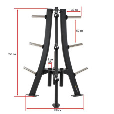 Стійка для штанг Zelart 1120х1000х1500 мм, код: TA-9623-S52