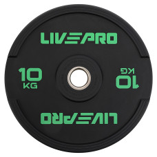 Бамперний диск гумовий LiveUp ø50.5мм, 10кг, чорний, код: LP8331-10