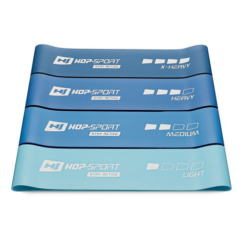 Набір резинок для фітнесу Hop-Sport 600x75мм HS-L675RLB синій, код: 5902308224964