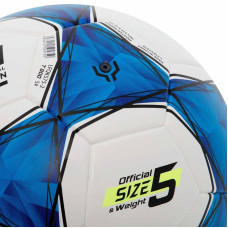 М'яч футбольний LI-Ning №5, білий-блакитний, код: LFQK575-2-S52