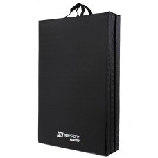 Мат гімнастичний Hop-Sport HS-095FM твердий з липучкою 5см чорний, код: 5902308220232