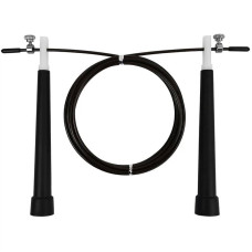 Швидкісна скакалка EasyFit Speed Cable Rope 3 м зі сталевим тросом чорна, код: EF-1423-Bk-EF