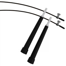 Швидкісна скакалка EasyFit Speed Cable Rope 3 м зі сталевим тросом чорна, код: EF-1423-Bk-EF