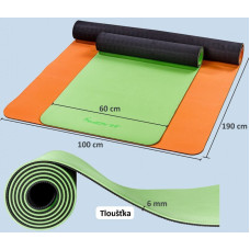 Килимок для фітнесу та йоги Movit Yoga, 1900х1000х6 мм, сірий, код: M-9427870-IN