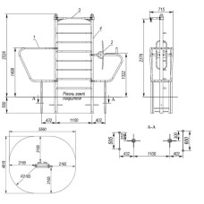 Станція InterAtletika 3164х714х2526 мм, код: MF3.4-SM