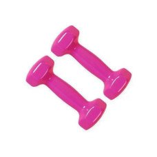Гантель для фітнесу з вініловим покриттям Generation Fitness FF51D3A-2kg, 1х2 кг, рожевий, код: 522898-AX