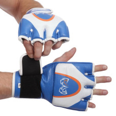 Рукавички для змішаних єдиноборств FitBox MMA Riv XL синій, код: MA-3305_XLBL