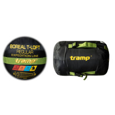 Спальний мішок Tramp Boreal Regular кокон правий 200/80-50, зелений-сірий, код: UTRS-095R-R
