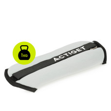 Обважнювачі-манжети для ніг та рук Actiget 2 x 1 кг Grey/Black, код: ACT0128