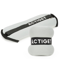 Обважнювачі-манжети для ніг та рук Actiget 2 x 1 кг Grey/Black, код: ACT0128