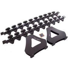 Стійка горизонтальна для гантелей Zelart на 10 пар, 750x200x255 мм, чорний, код: TA-2653-S52