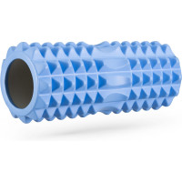 Масажний ролик Gymtek для йоги та фітнесу EVA 33х10,5см голубий, код: 5907766664475