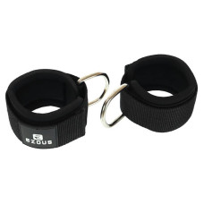 Лямка для ніг Ezous Training Ankle Straps 2.0 260x70 мм, 2шт, чорний-фіолетовий, код: H-02