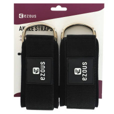 Лямка для ніг Ezous Training Ankle Straps 2.0 260x70 мм, 2шт, чорний-фіолетовий, код: H-02