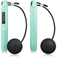 Розумна скакалка Gymtek Smart з дисплеєм і Bluetooth бірюзова, код: 5907766665526