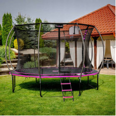 Батут із внутрішньою сіткою Thunder Inside Ultra 16FT 490 см Black/Pink, код: INSIDE-ULTRA-16FT-PINK