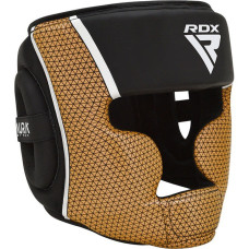 Боксерський шолом RDX Aura Plus T-17 M, чорний-золотий, код: HGR-T17BGL-M+
