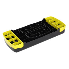 Степ-платформа 2-ступенева Cornix 680х280х100-150 мм, чорний-жовтий, код: XR-0192