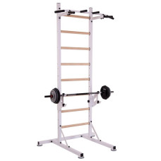 Шведська стінка-стійка пересувна BioGym Універсал Wood PRO білий, код: L-2410-S52