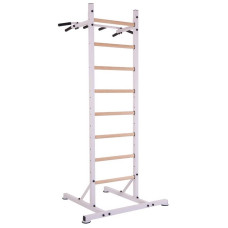 Шведська стінка-стійка пересувна BioGym Універсал Wood PRO білий, код: L-2410-S52