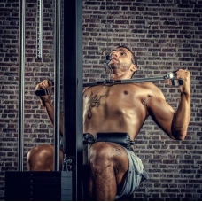 Ручка для верхньої тяги York Fitness 86см з паралельним хватом пряма, хром, код: 00014961068313