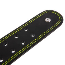 Пояс атлетичний шкіряний Zelart L чорний, код: VL-3349_L