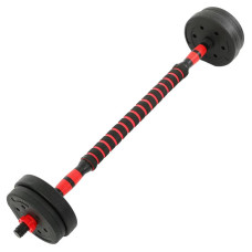 Гантелі трансформер перетворюються на штангу BioGym 3в1 10кг, чорний-червоний, код: TA-9455-10
