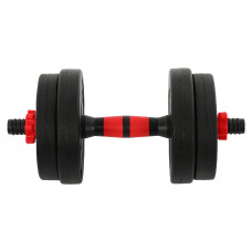 Гантелі трансформер перетворюються на штангу BioGym 3в1 10кг, чорний-червоний, код: TA-9455-10