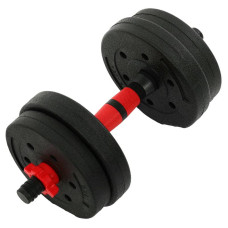 Гантелі трансформер перетворюються на штангу BioGym 3в1 10кг, чорний-червоний, код: TA-9455-10