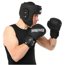 Рукавички боксерські Hard Touch 10 унцій, чорний, код: BO-4432_10BK