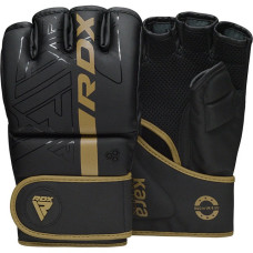 Рукавиці для ММА RDX F6 Kara Matte M, чорний-золотий, код: GGR-F6MGL-M
