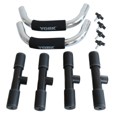 Упори для віджимань York Fitness (пара), хром,код: 00014961801002