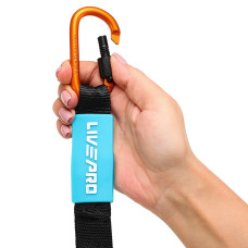 Еспандер трубчастий із карабіном у захисному рукаві LiveUp Resistance Tube X-Large навантаження дуже високе, код: LP8401-XL
