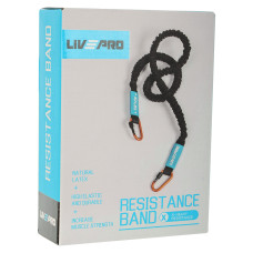 Еспандер трубчастий із карабіном у захисному рукаві LiveUp Resistance Tube X-Large навантаження дуже високе, код: LP8401-XL