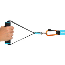 Еспандер трубчастий із карабіном у захисному рукаві LiveUp Resistance Tube X-Large навантаження дуже високе, код: LP8401-XL